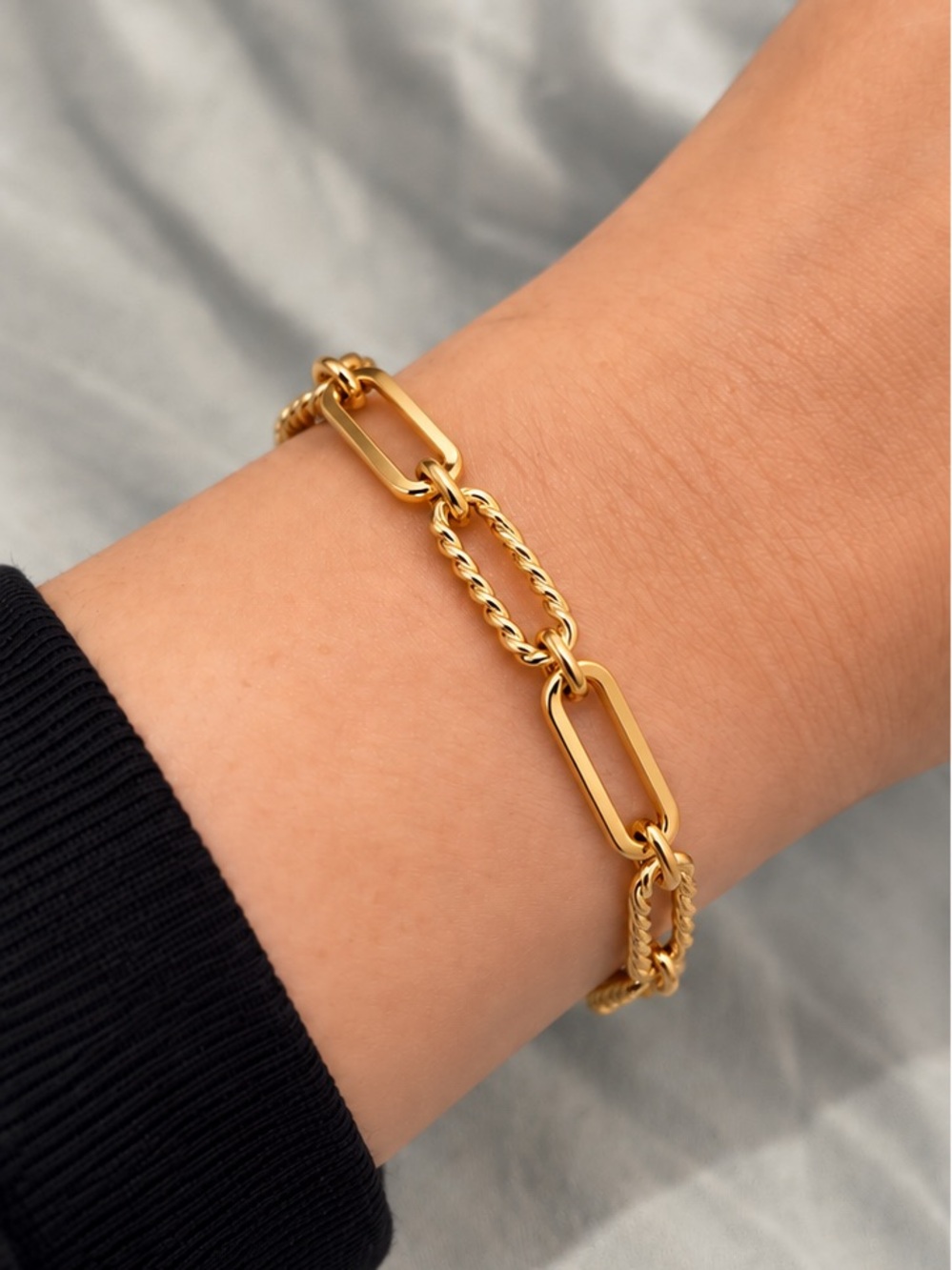 Gold Link Chain Bracelet - Women Jewelry